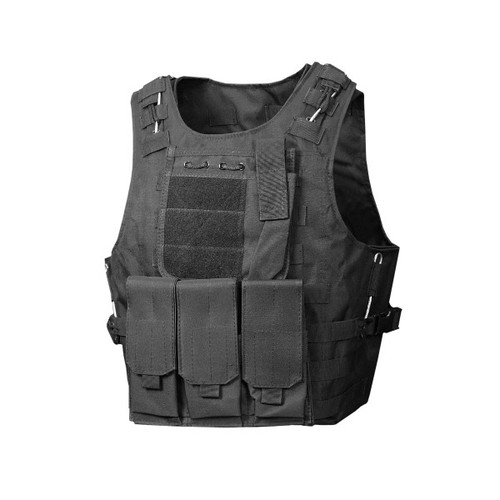 V001 black tactical molle - black,