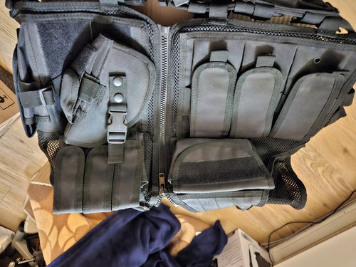 Black tactical assault vest - tactical,